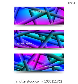 abstract gradient background geometric with trendy color for banner, web, flyer, brochure - vector