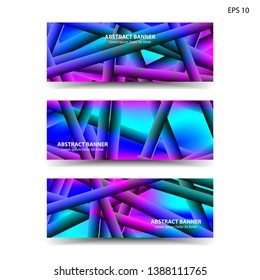 abstract gradient background geometric with trendy color for banner, web, flyer, brochure - vector