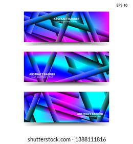 abstract gradient background geometric with trendy color for banner, web, flyer, brochure - vector