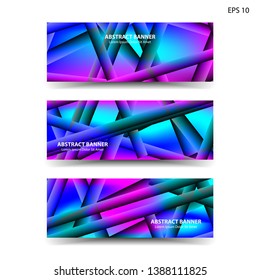 abstract gradient background geometric with trendy color for banner, web, flyer, brochure - vector