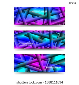 abstract gradient background geometric with trendy color for banner, web, flyer, brochure - vector