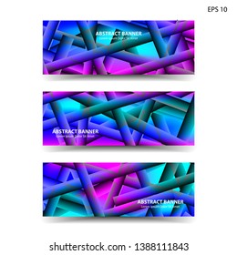 abstract gradient background geometric with trendy color for banner, web, flyer, brochure - vector