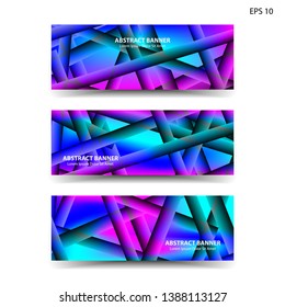abstract gradient background geometric with trendy color for banner,web,flyer,brochure - vector