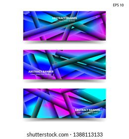 abstract gradient background geometric with trendy color for banner,web,flyer,brochure - vector