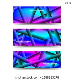 abstract gradient background geometric with trendy color for banner,web,flyer,brochure - vector