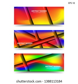 abstract gradient background geometric with trendy color for banner, web, flyer, brochure - vector