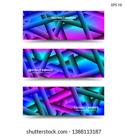 abstract gradient background geometric with trendy color for banner, web, flyer, brochure - vector