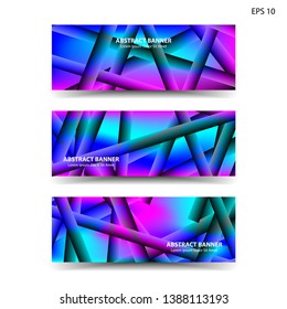 abstract gradient background geometric with trendy color for banner, web, flyer, brochure - vector