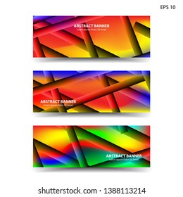 abstract gradient background geometric with trendy color for banner, web, flyer, brochure - vector