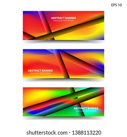 abstract gradient background geometric with trendy color for banner,web,flyer,brochure - vector