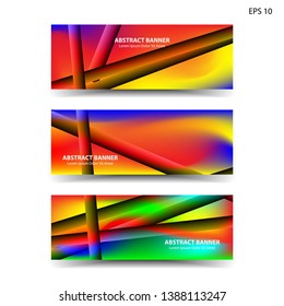abstract gradient background geometric with trendy color for banner, web, flyer, brochure - vector