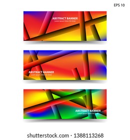 abstract gradient background geometric with trendy color for banner, web, flyer, brochure - vector