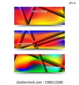 abstract gradient background geometric with trendy color for banner, web, flyer, brochure - vector