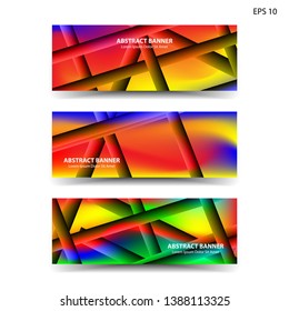 abstract gradient background geometric with trendy color for banner,web,flyer,brochure - vector