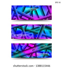 abstract gradient background geometric with trendy color for banner,web,flyer,brochure - vector