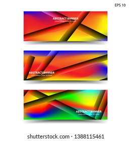 abstract gradient background geometric with trendy color for banner,web,flyer,brochure - vector