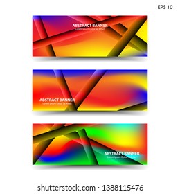 abstract gradient background geometric with trendy color for banner,web,flyer,brochure - vector