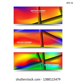 abstract gradient background geometric with trendy color for banner,web,flyer,brochure - vector