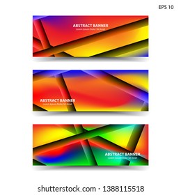 abstract gradient background geometric with trendy color for banner,web,flyer,brochure - vector