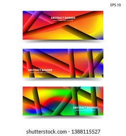 abstract gradient background geometric with trendy color for banner,web,flyer,brochure - vector