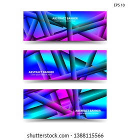 abstract gradient background geometric with trendy color for banner,web,flyer,brochure - vector
