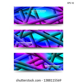 abstract gradient background geometric with trendy color for banner,web,flyer,brochure - vector