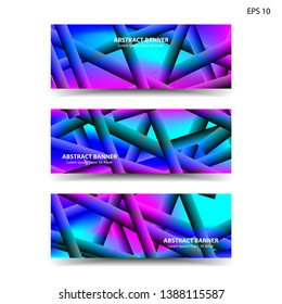 abstract gradient background geometric with trendy color for banner,web,flyer,brochure - vector