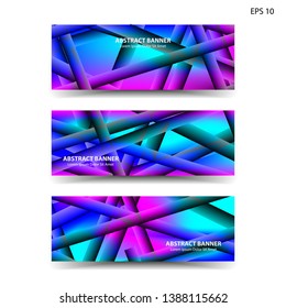 abstract gradient background geometric with trendy color for banner,web,flyer,brochure - vector