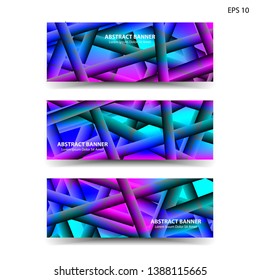 abstract gradient background geometric with trendy color for banner,web,flyer,brochure - vector