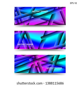 abstract gradient background geometric with trendy color for banner,web,flyer,brochure - vector