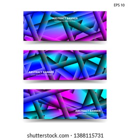 abstract gradient background geometric with trendy color for banner,web,flyer,brochure - vector