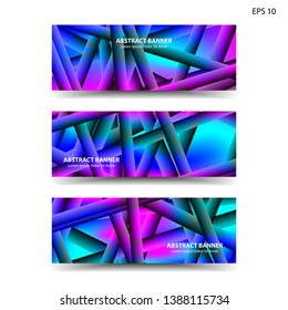 abstract gradient background geometric with trendy color for banner,web,flyer,brochure - vector