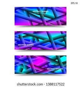 abstract gradient background geometric with trendy color for banner,web,flyer,brochure - vector