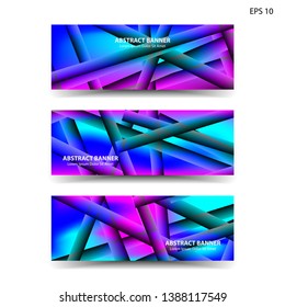 abstract gradient background geometric with trendy color for banner,web,flyer,brochure - vector