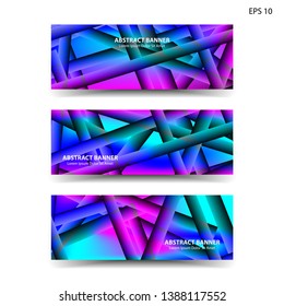 abstract gradient background geometric with trendy color for banner,web,flyer,brochure - vector