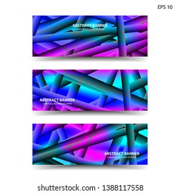 abstract gradient background geometric with trendy color for banner,web,flyer,brochure - vector