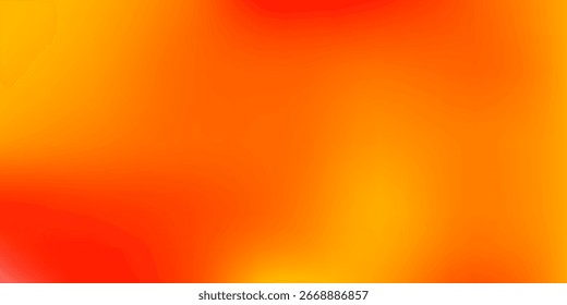 Abstract gradient background of glossy red and yellow colors. beauty curved shape composition illustration