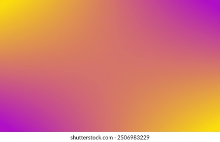 Abstract gradient background of glossy yellow and purple magenta color. Cool composition illustration for banner, poster, brochure, digital, web, page, surface, decoration, advertising, celebration
