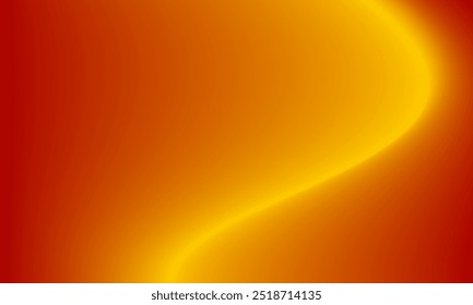 Abstract gradient background of glossy yellow and red color. Beauty curved shape design for banner, brochure, digital, page, surface, decoration, advertising, header, display, invitation 