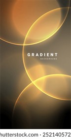 Abstract gradient background with glowing circles. Vector