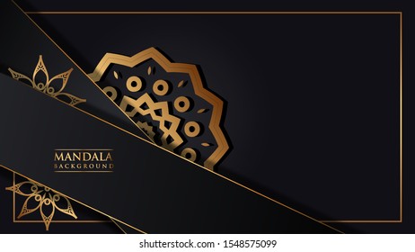 Abstract Gradient background gold color