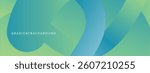 Abstract Gradient Background in Green and Blue Vector Illustration