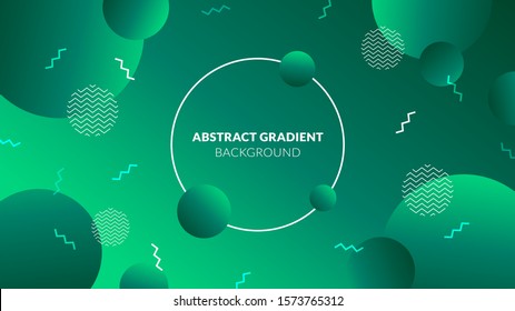 Abstract gradient background. Green circle background. Creative geometric shape wallpaper. Purple gradient background. Holographic colour gradient. Eps10 vector. Modern background for projects.
