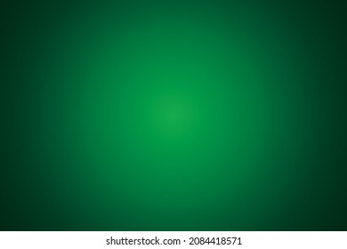 Abstract gradient background with green color, spotlight pattern. Vector illustration.