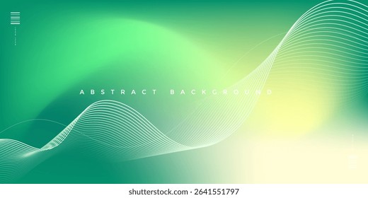 Abstract gradient background green colorful fluid effect ,wavy .Minimalist background,for business template ,cover ,ads,template website.Vector illustration eps 10