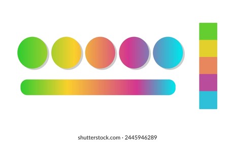Abstract gradient background with green, yellow, pink, blue color palette. Abstract illustration with gradient blur design. Blurred colored abstract background. Colorful gradient. Vector illustration