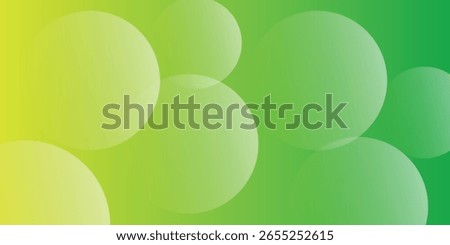 Abstract Gradient Background With Green and Yellow Overlapping Bokeh Circles
