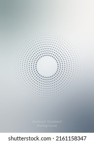 Abstract gradient background, grey metal color tone, with dots line circle pattern at the middle