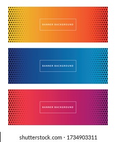 Abstract gradient background. Halftone dots design background.vector Illustration. background set collection