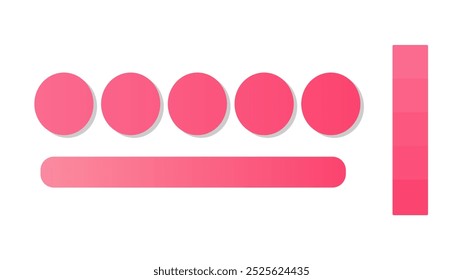 Abstract gradient background with Hot Pink and Fuchsia color palette. Abstract illustration with gradient blur design. Blurred colored abstract background. Colorful gradient. Vector illustration